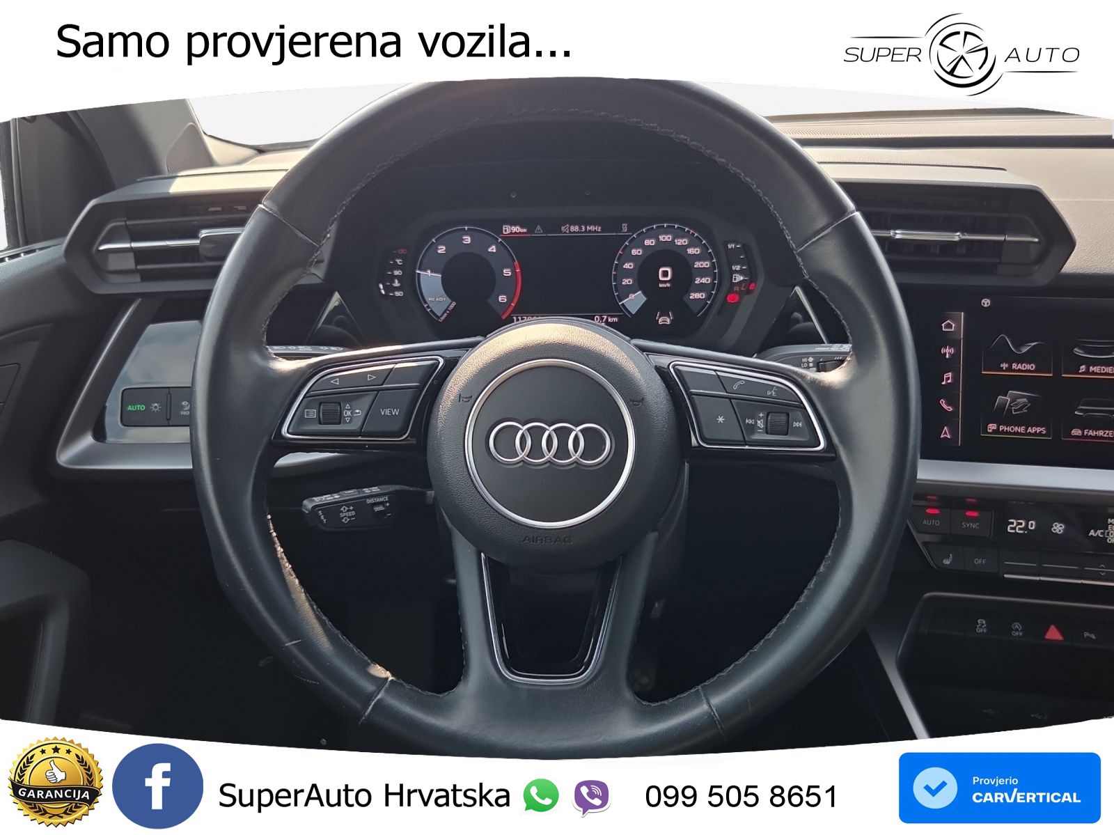 Audi A3 35 TDI (150 KS) LED+GR SJED+ACC