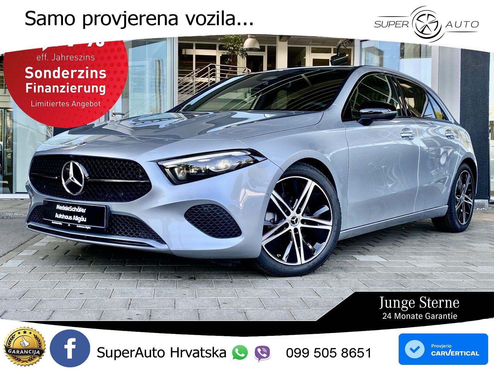 Mercedes-Benz A 200 7G-DCT LED+GR SJED+ACC