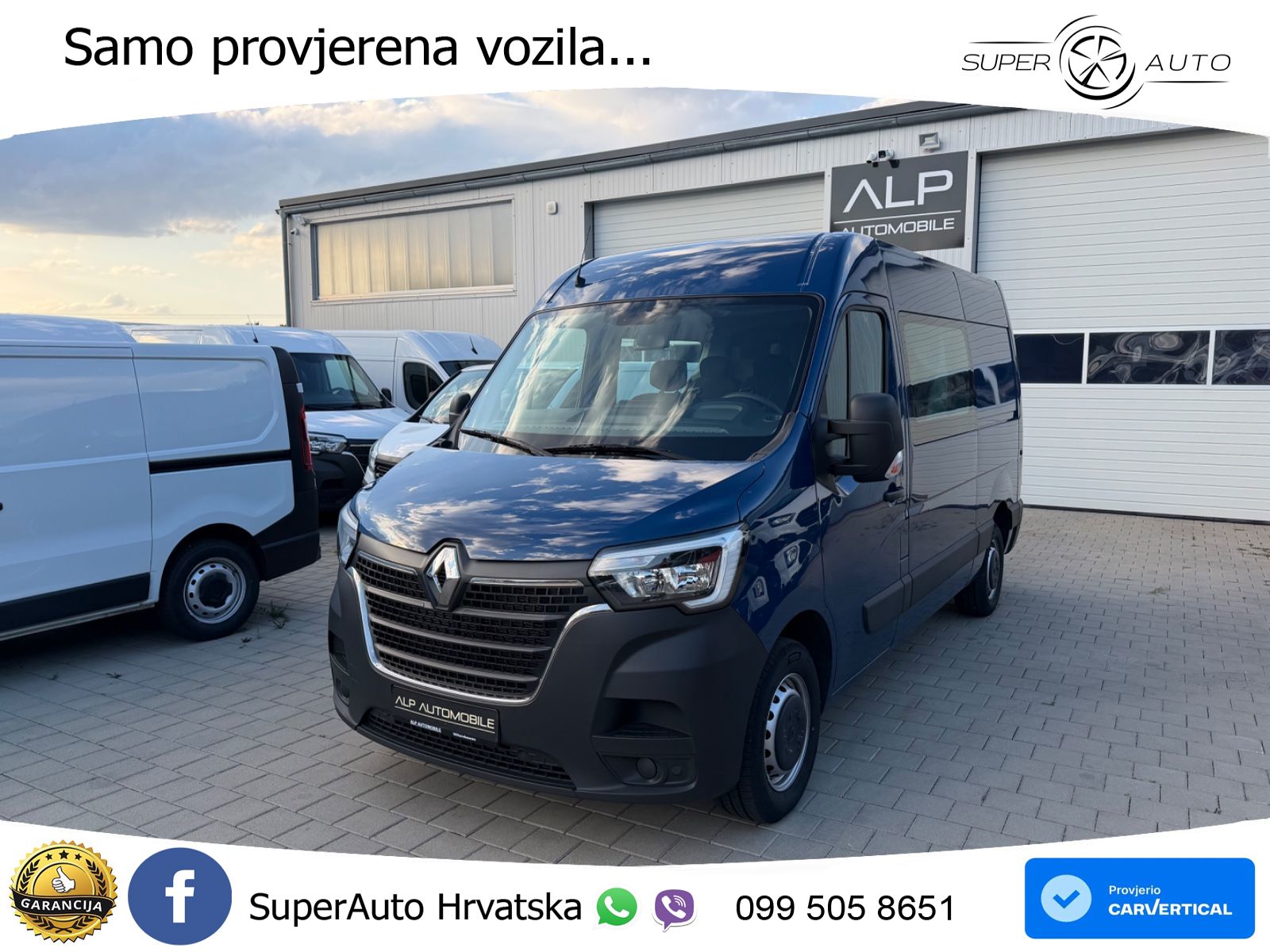 Renault Master Kasten DOKA-MIXTO*6-SITZE*STANDHZ*KAMERA* 179 KS