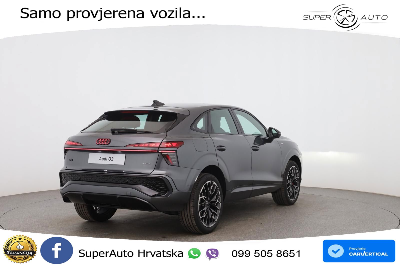 Audi Q3 III Sportback 2.0 TFSI (204 KS) quattro S tronic MATRIX+GR SJED+KAM