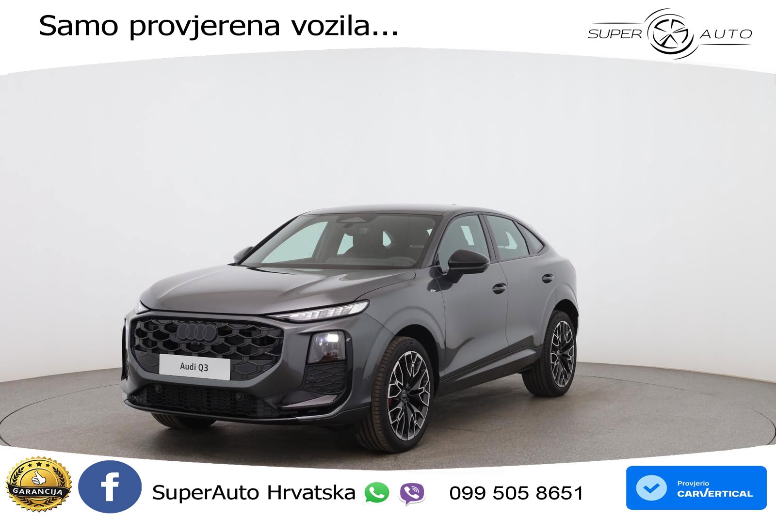 Audi Q3 III Sportback 2.0 TFSI (204 KS) quattro S tronic MATRIX+GR SJED+KAM