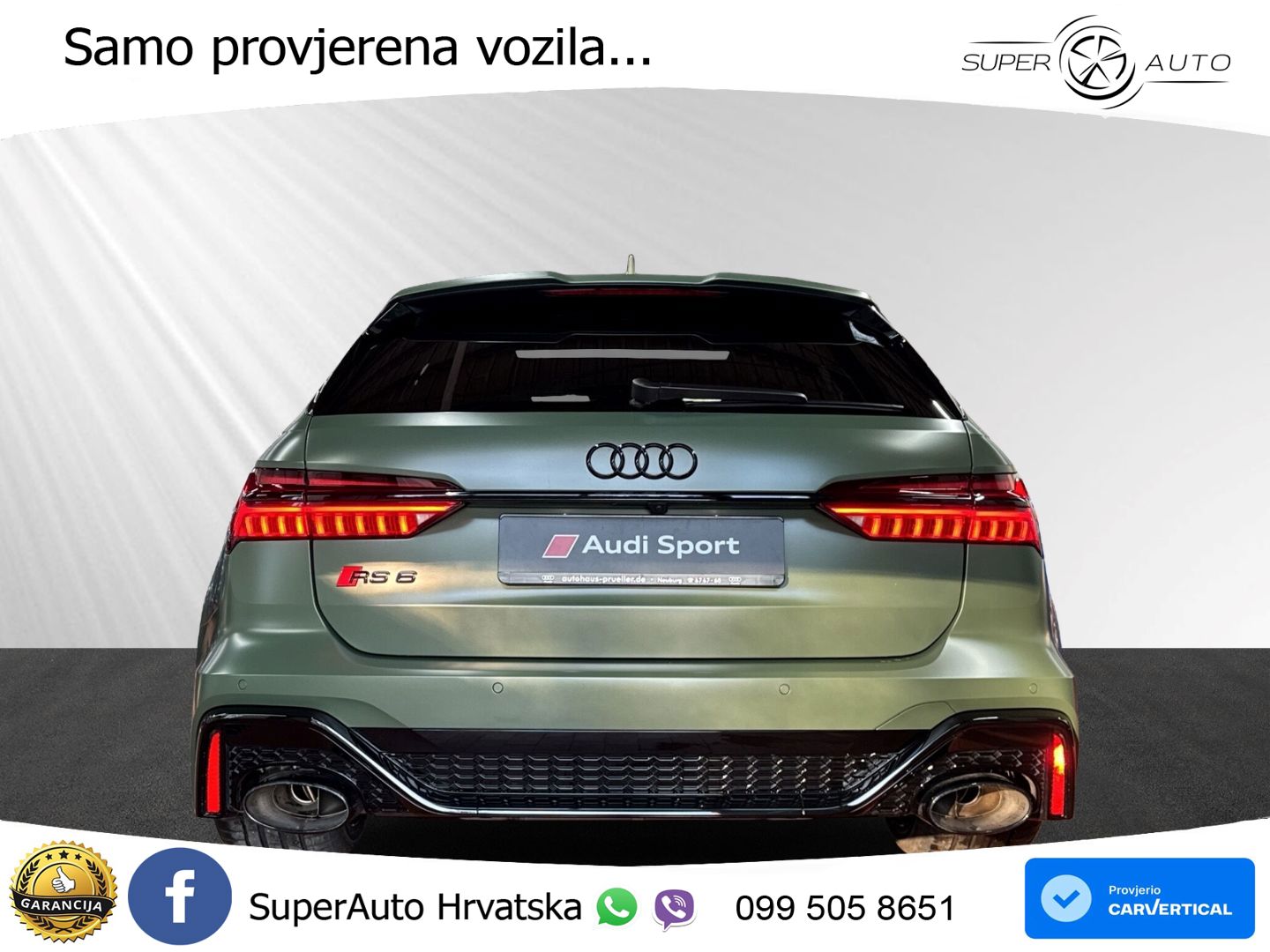 Audi RS6 Avant 4.0 TFSI V8 (600 KS) quattro Tiptronic MATRIX+GR SJED+KAM