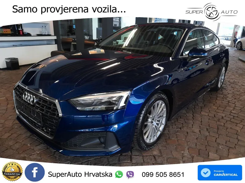 Audi A5 Sportback 40 TFSI (190 KS) S tronic LED+GR SJED+ACC