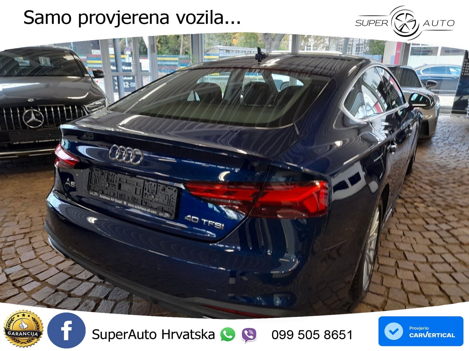 Audi A5 Sportback 40 TFSI (190 KS) S tronic LED+GR SJED+ACC