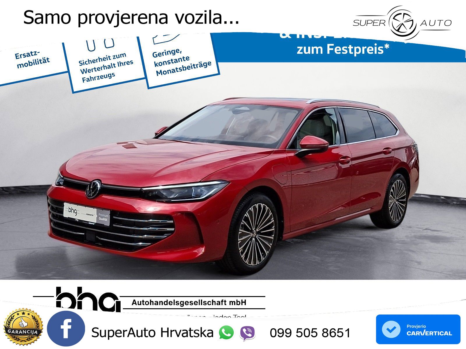 Volkswagen Passat Variant 1.5 TSI (204 KS) eHybrid DSG Elegance MATRIX+GR SJED+KAM