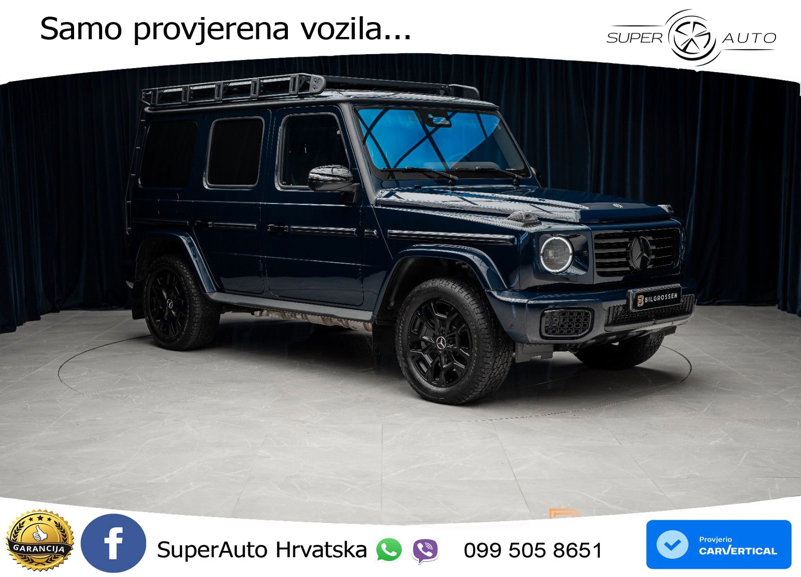 Mercedes G 450d Long (367 KS) 4MATIC 9G-TRONIC ACC+GR SJED+360+PANO
