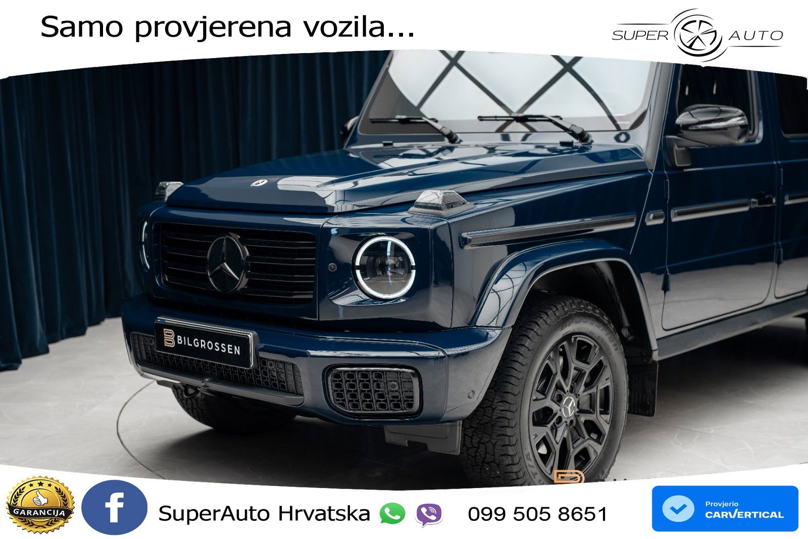 Mercedes G 450d Long (367 KS) 4MATIC 9G-TRONIC ACC+GR SJED+360+PANO