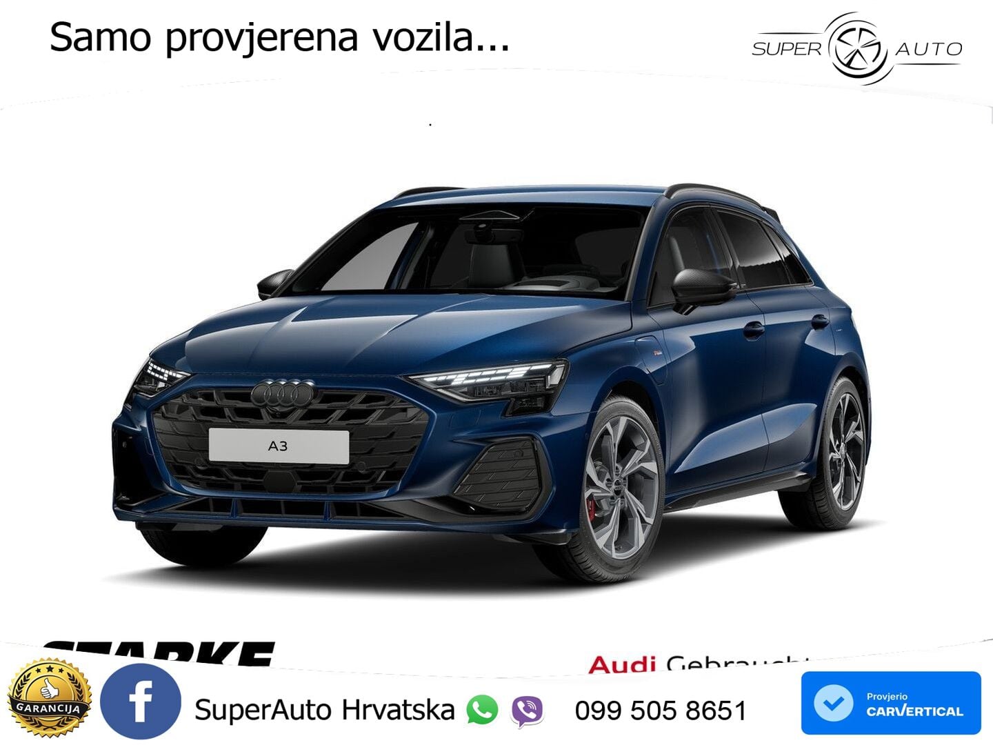 Audi A3 45 TFSIe (272 KS) S tronic S line MATRIX+GR SJED+KAM