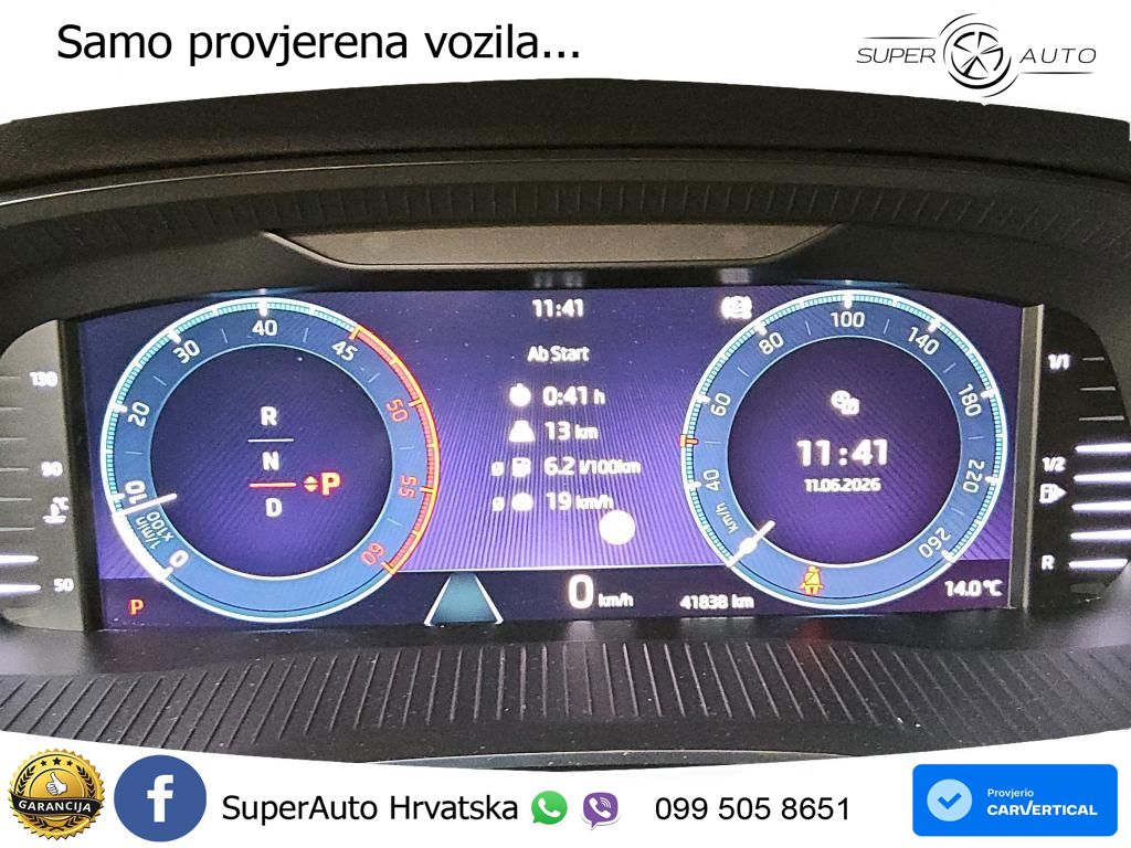Škoda Octavia Combi 2.0 TDI (150 KS) DSG LED+GR SJED+ACC