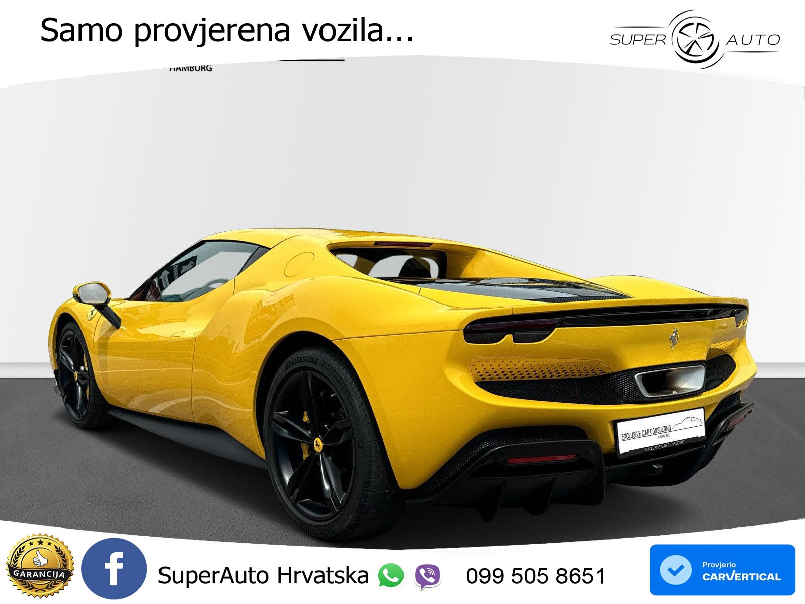 Ferrari 296 GTB 3.0 V6 (830 KS) F1 DCT LED+ACC