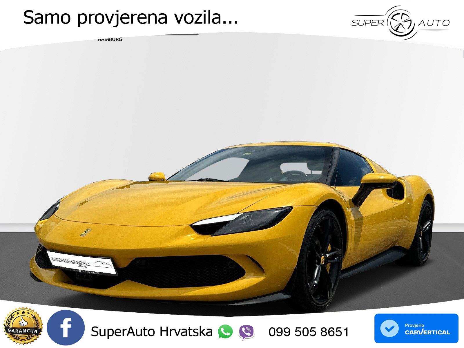 Ferrari 296 GTB 3.0 V6 (830 KS) F1 DCT LED+ACC