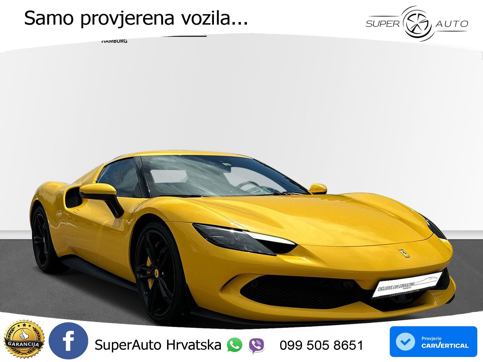 Ferrari 296 GTB 3.0 V6 (830 KS) F1 DCT LED+ACC