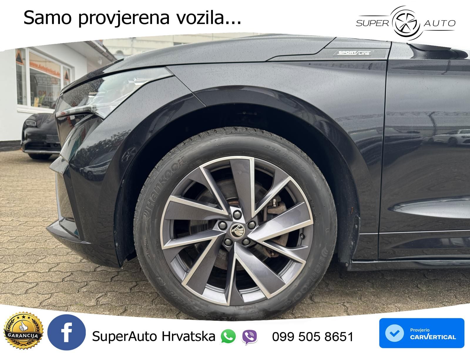 Škoda Enyaq iV 80x 82 kWh (265 KS) AWD SportLine LED+GR SJED+ACC