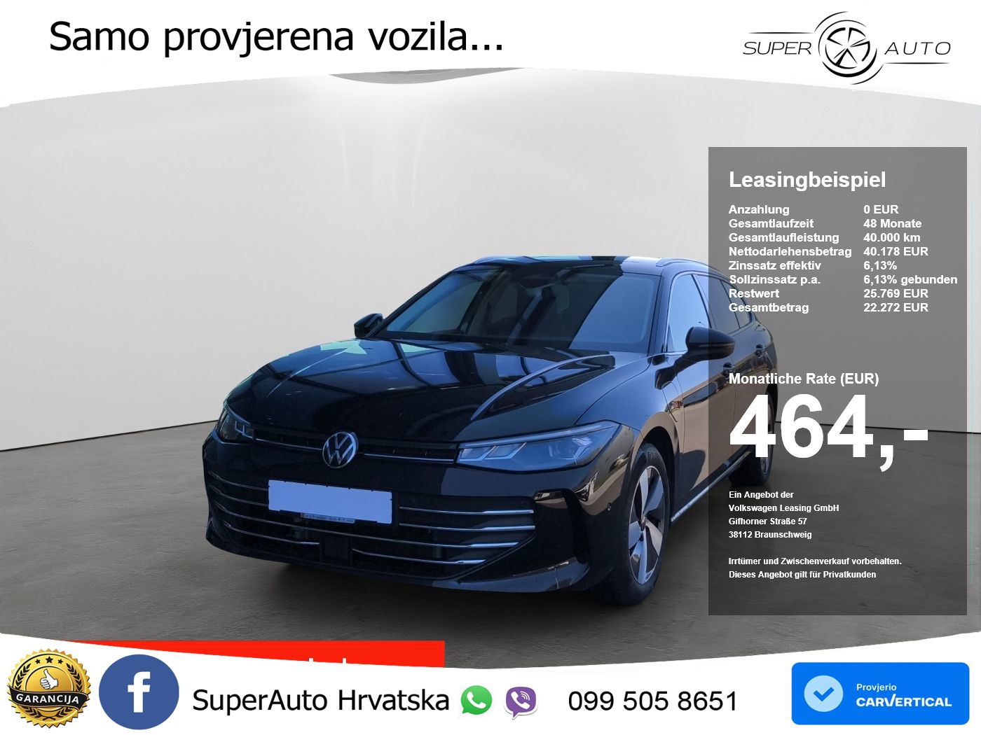 Volkswagen Passat Variant 1.5 TSI (204 KS) eHybrid DSG Business LED+GR SJED+ACC