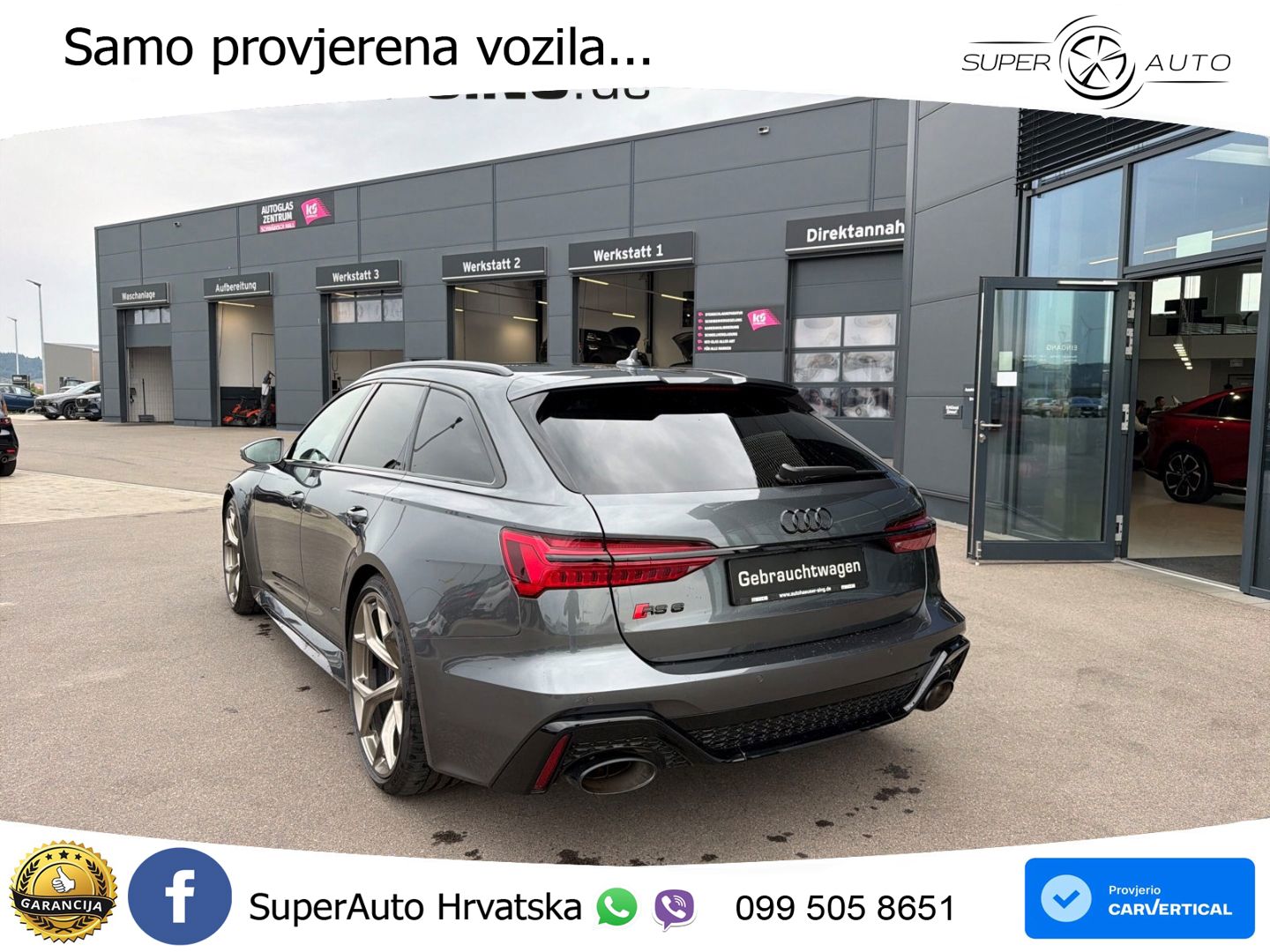 Audi RS6 Avant 4.0 TFSI V8 performance (630 KS)  quattro tiptronic MATRIX+GR SJED+KAM
