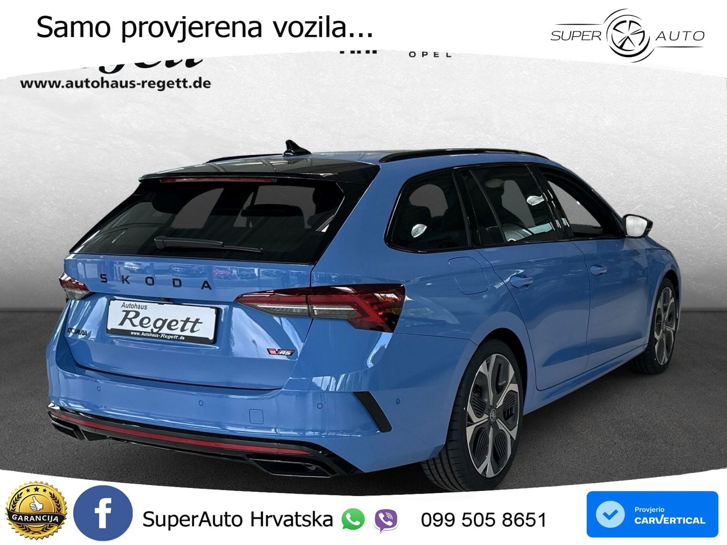 Škoda Octavia Combi RS 2.0 TSI (265 KS) DSG MATRIX+GR SJED+KAM
