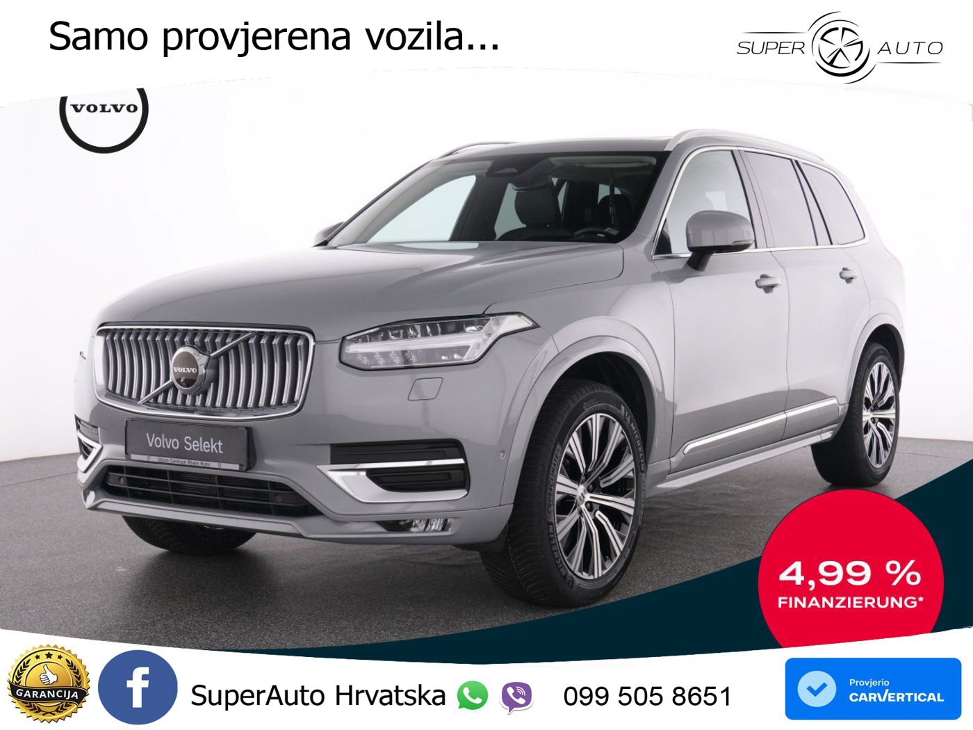 Volvo XC90 2.0 B5 Diesel AWD Automatic LED+GR SJED+ACC