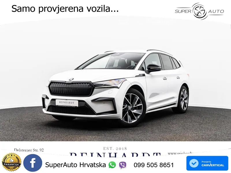 Škoda Enyaq iV 80 82 kWh (204 KS) SportLine LED+GR SJED+ACC