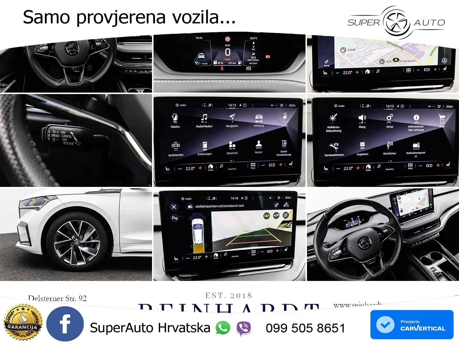 Škoda Enyaq iV 80 82 kWh (204 KS) SportLine LED+GR SJED+ACC
