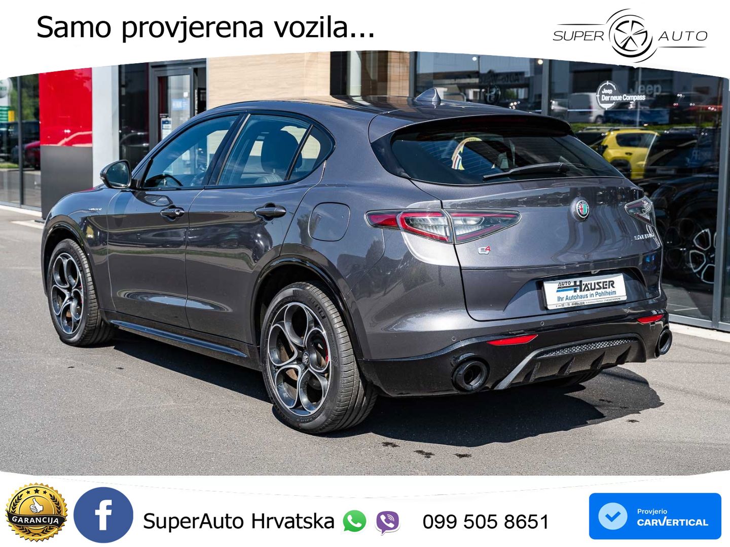 Alfa Romeo Stelvio 2.0 Turbo (280 KS) Q4 Automatic LED+GR SJED+ACC
