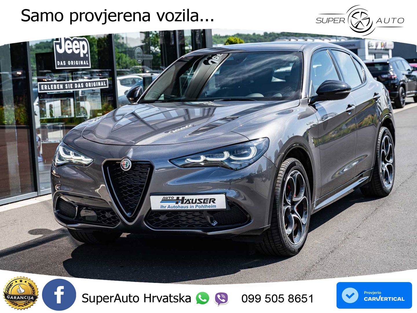Alfa Romeo Stelvio 2.0 Turbo (280 KS) Q4 Automatic LED+GR SJED+ACC