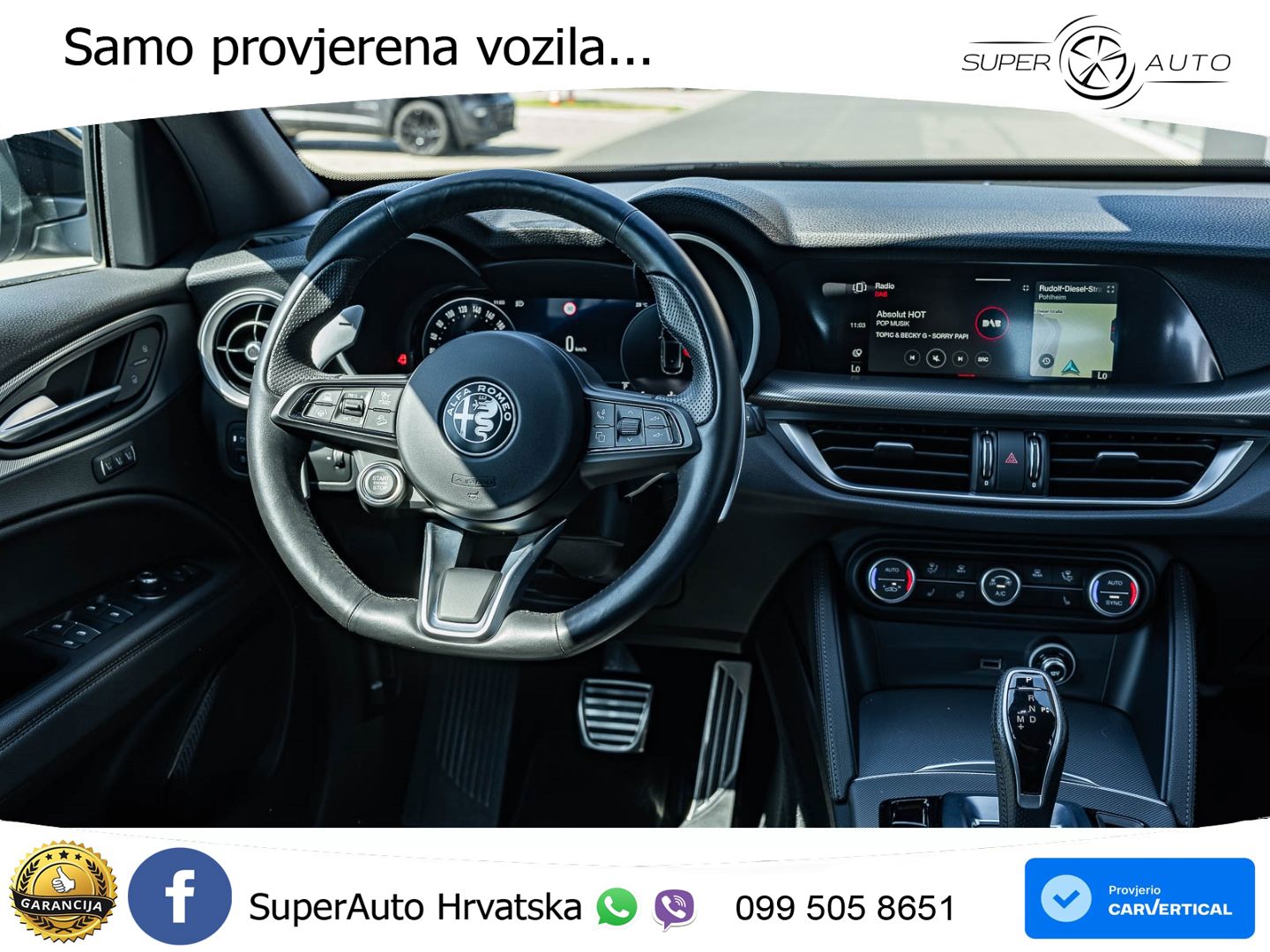 Alfa Romeo Stelvio 2.0 Turbo (280 KS) Q4 Automatic LED+GR SJED+ACC