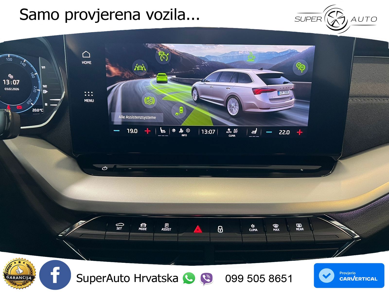 Škoda Octavia Combi 2.0 TDI (150 KS) DSG LED+GR SJED+ACC