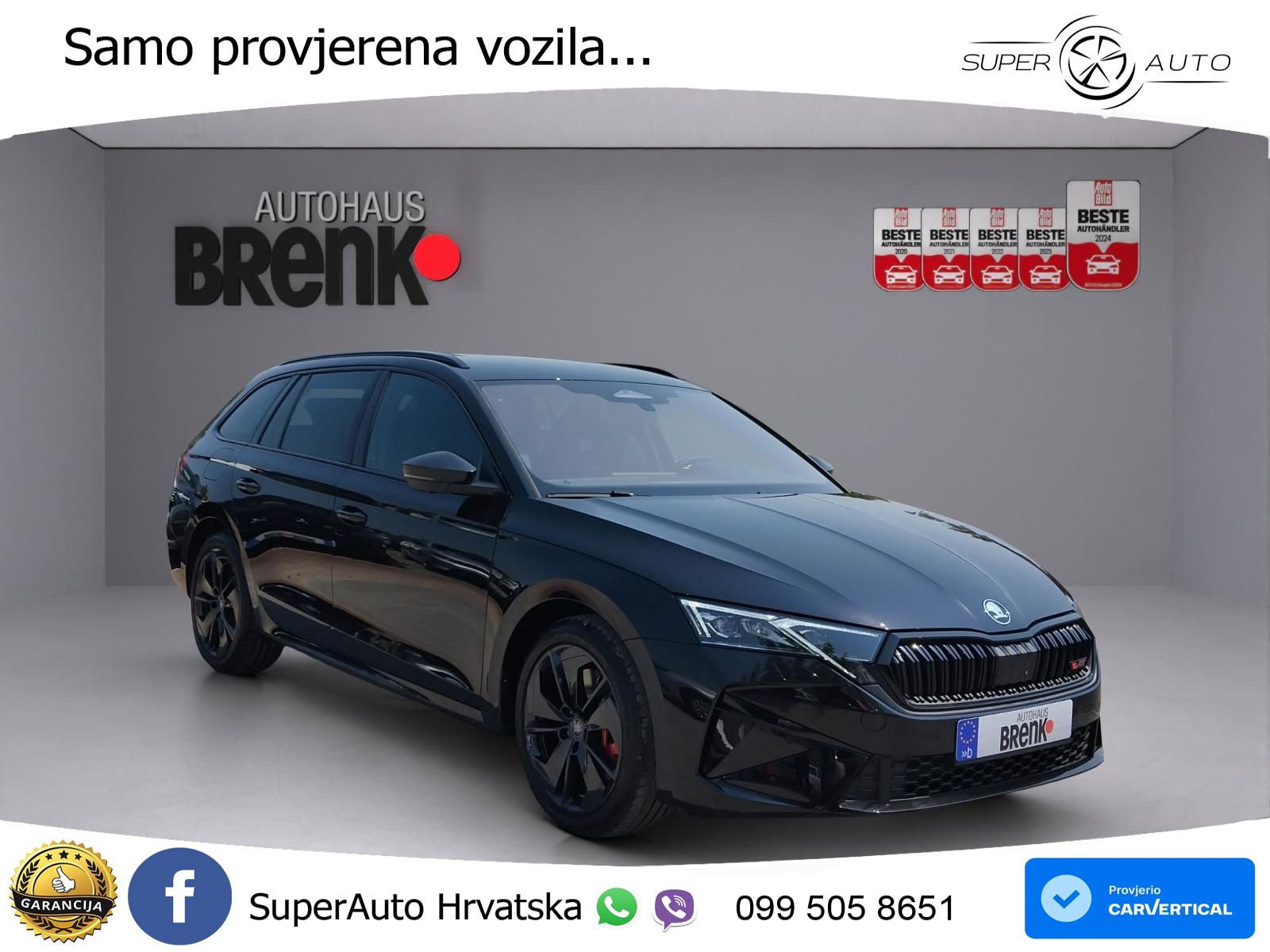 Škoda Octavia Combi RS 2.0 TSI (265 KS) DSG LED+GR SJED+ACC