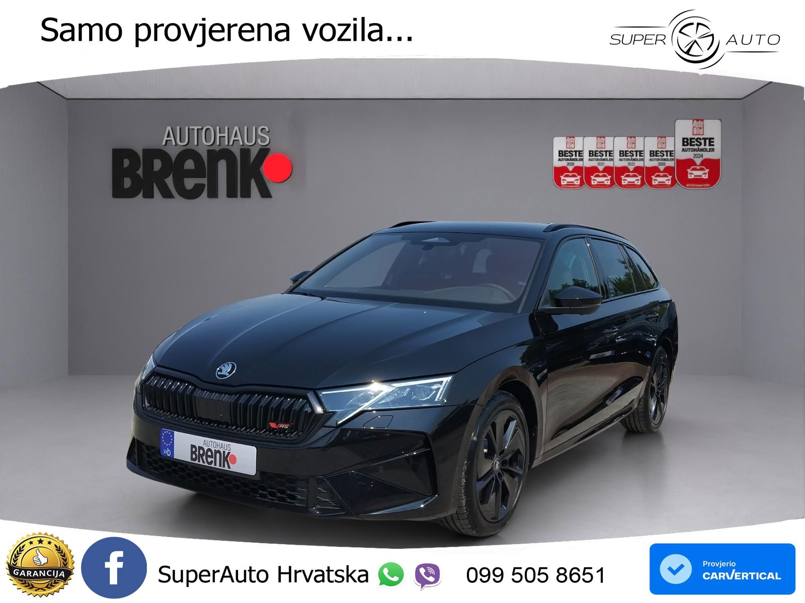 Škoda Octavia Combi RS 2.0 TSI (265 KS) DSG LED+GR SJED+ACC