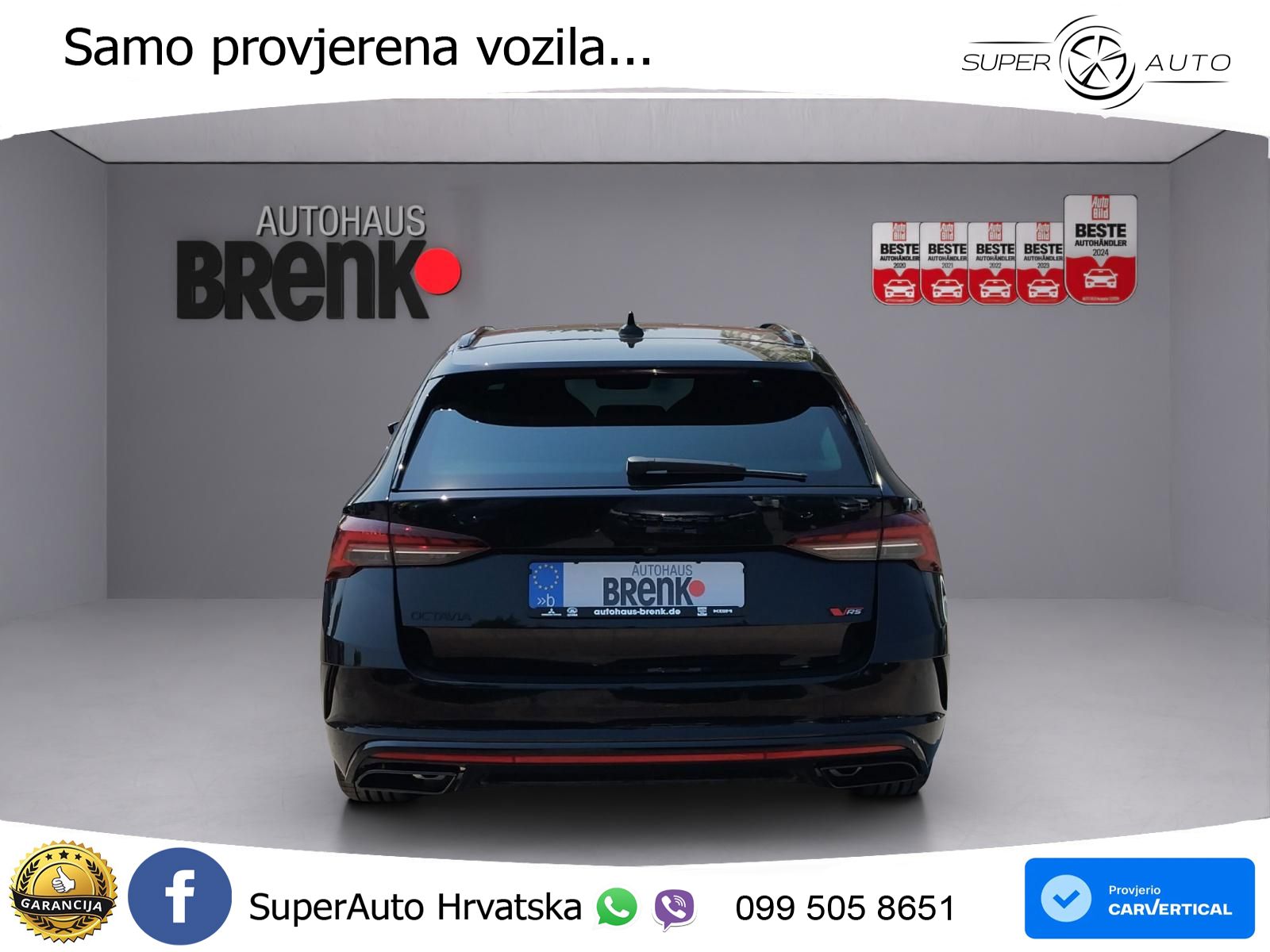 Škoda Octavia Combi RS 2.0 TSI (265 KS) DSG LED+GR SJED+ACC