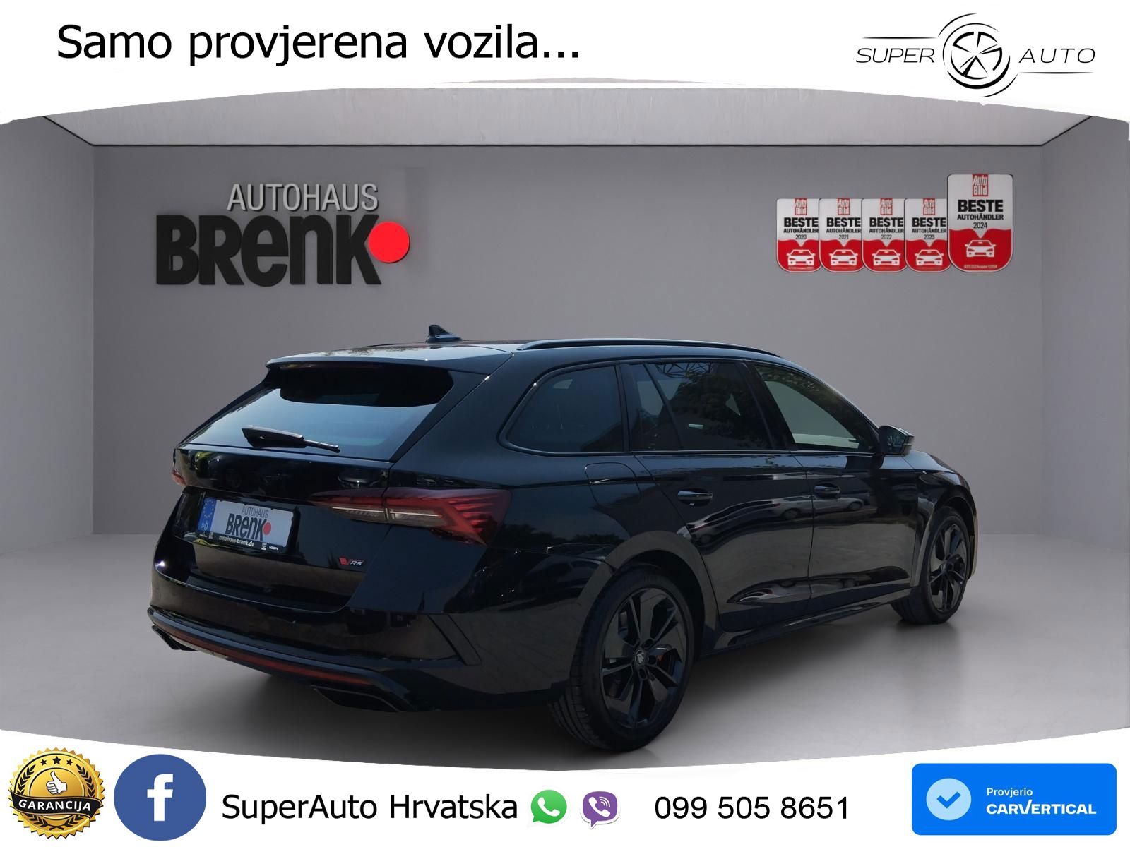 Škoda Octavia Combi RS 2.0 TSI (265 KS) DSG LED+GR SJED+ACC