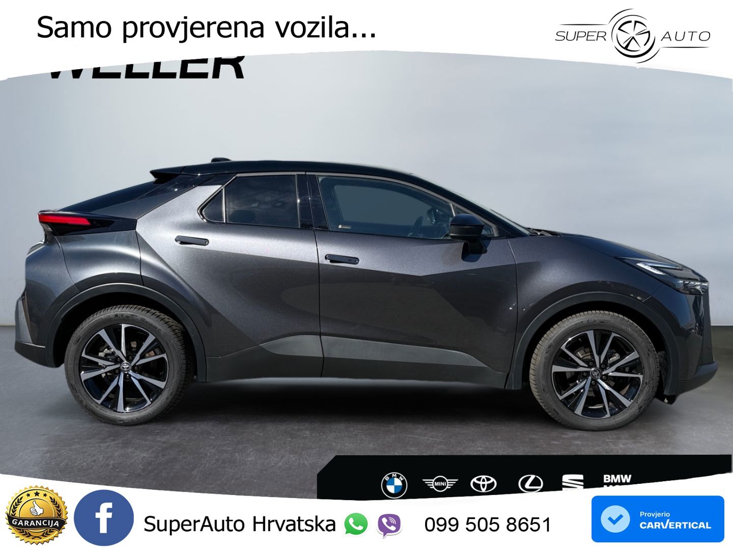 Toyota C-HR 1.8 (140 KS) Hybrid e-CVT Teamplayer LED+GR SJED+ACC