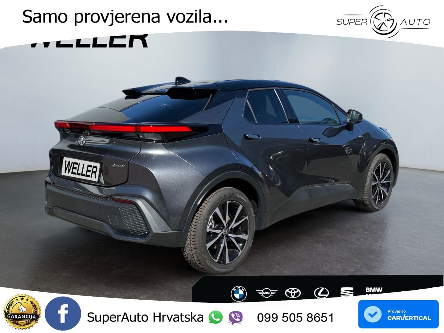Toyota C-HR 1.8 (140 KS) Hybrid e-CVT Teamplayer LED+GR SJED+ACC