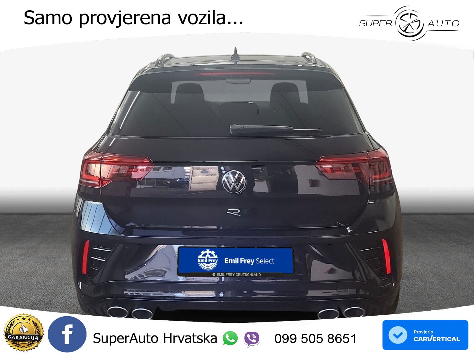 Volkswagen T-Roc R 2.0 TSI (300 KS) OPF 4M DSG MATRIX+GR SJED+KAM