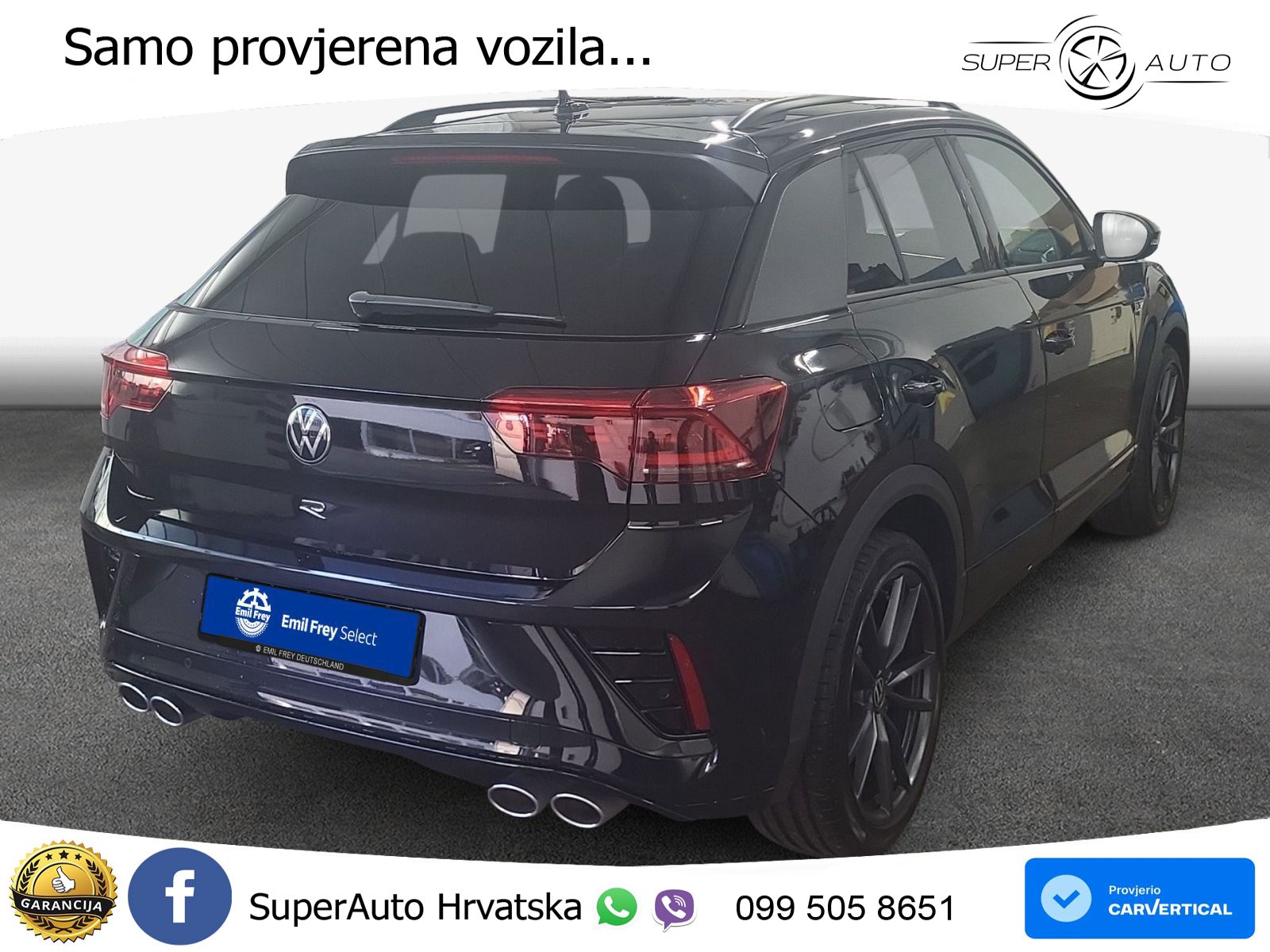 Volkswagen T-Roc R 2.0 TSI (300 KS) OPF 4M DSG MATRIX+GR SJED+KAM