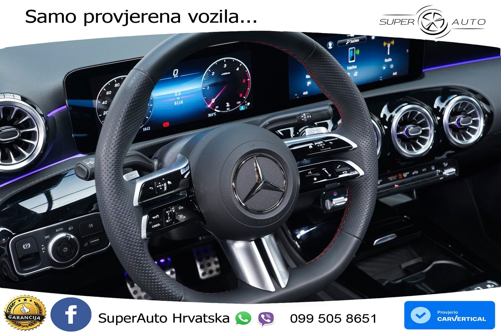Mercedes-Benz A 200d 8G-DCT AMG LED+GR SJED+ACC