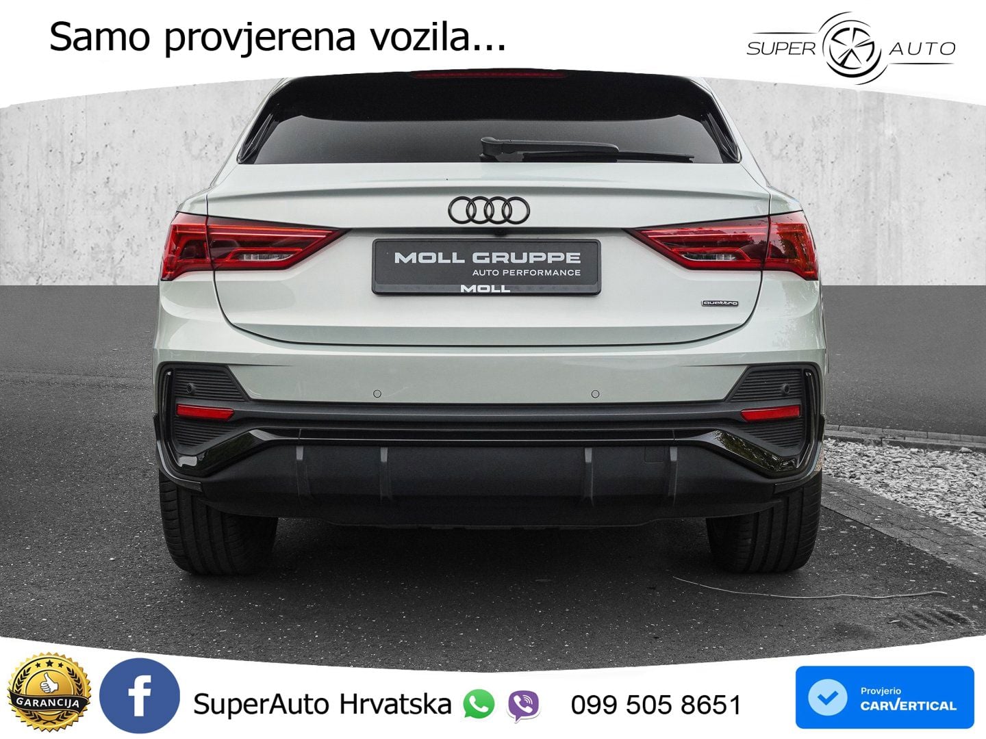 Audi Q3 Sportback 45 TFSI (245 KS) quattro S tronic S line LED+GR SJED+ACC