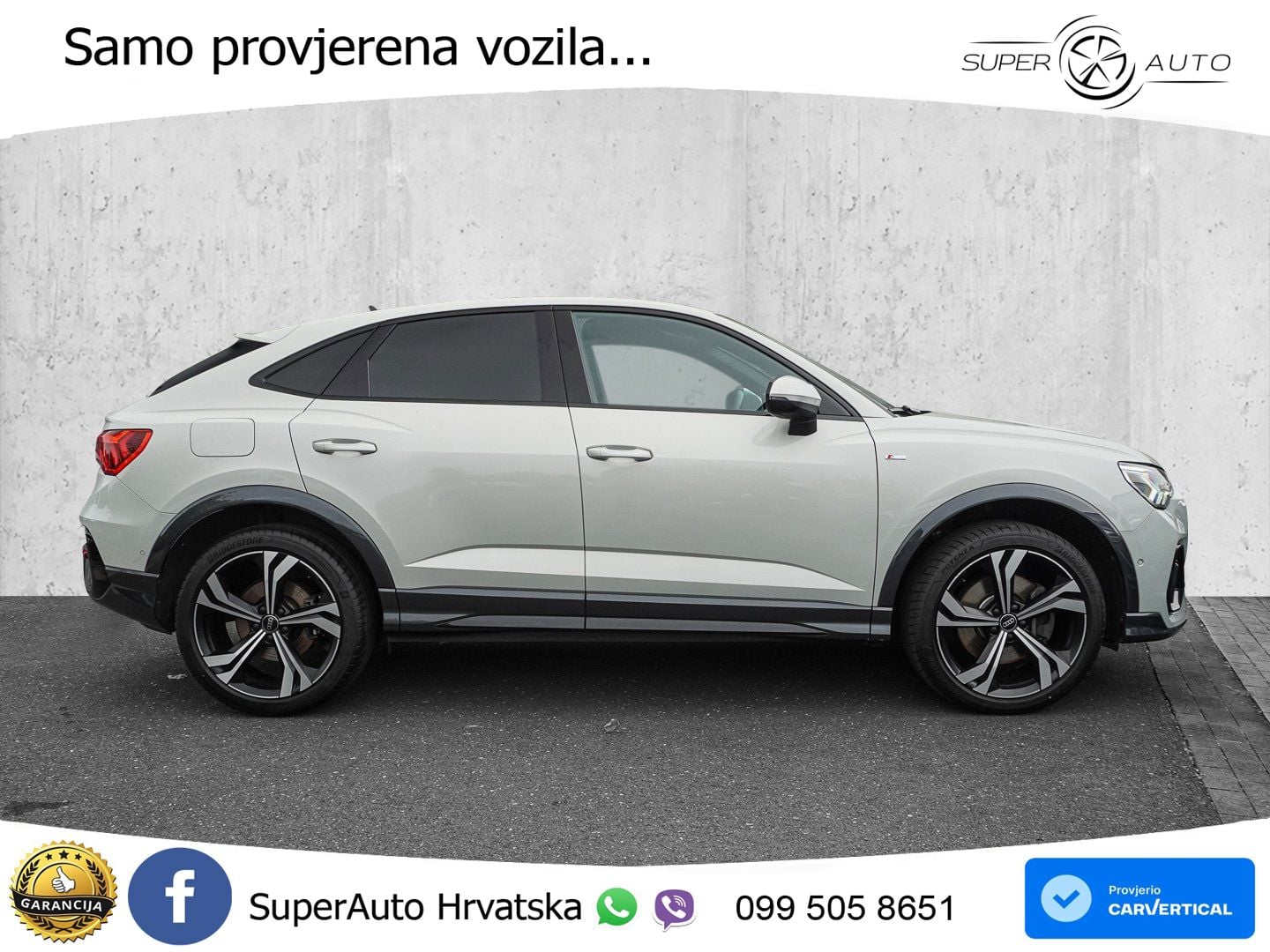 Audi Q3 Sportback 45 TFSI (245 KS) quattro S tronic S line LED+GR SJED+ACC