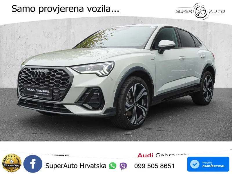 Audi Q3 Sportback 45 TFSI (245 KS) quattro S tronic S line LED+GR SJED+ACC