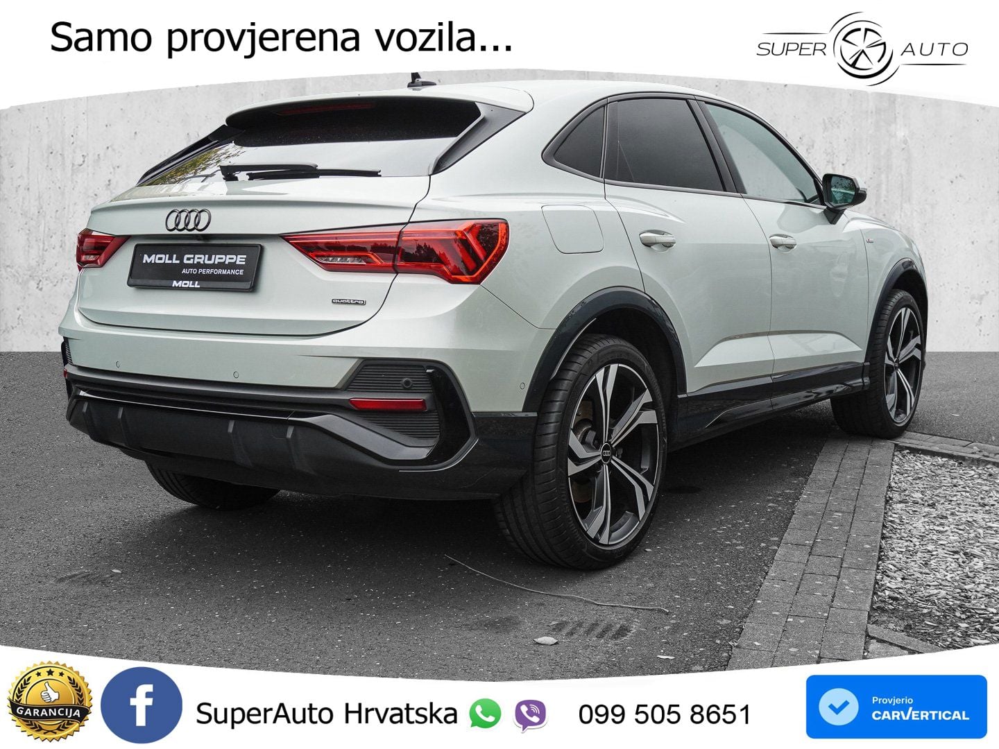 Audi Q3 Sportback 45 TFSI (245 KS) quattro S tronic S line LED+GR SJED+ACC