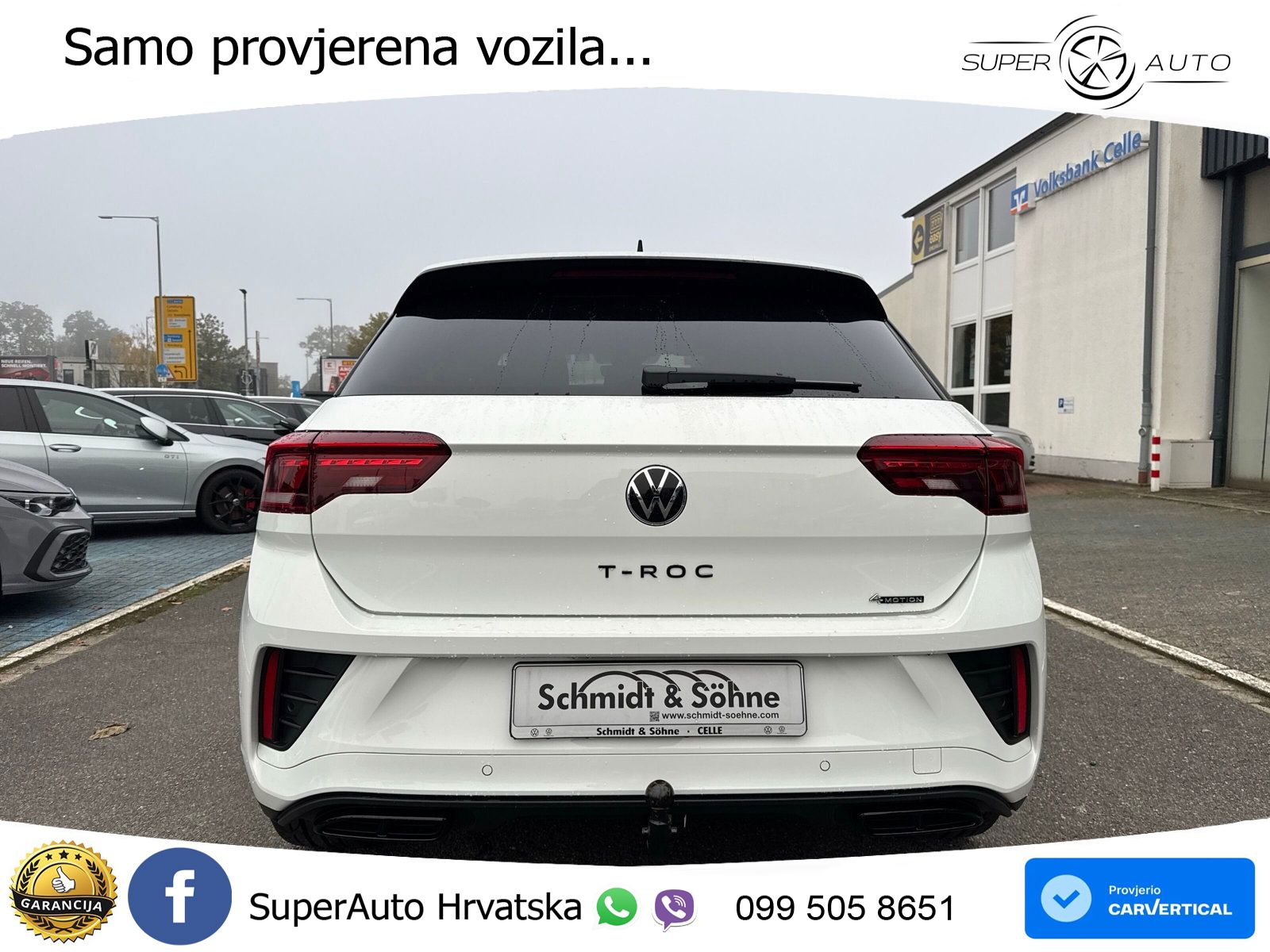 Volkswagen T-Roc 2.0 TSI (190 KS) 4M DSG R-Line LED+GR SJED+ACC