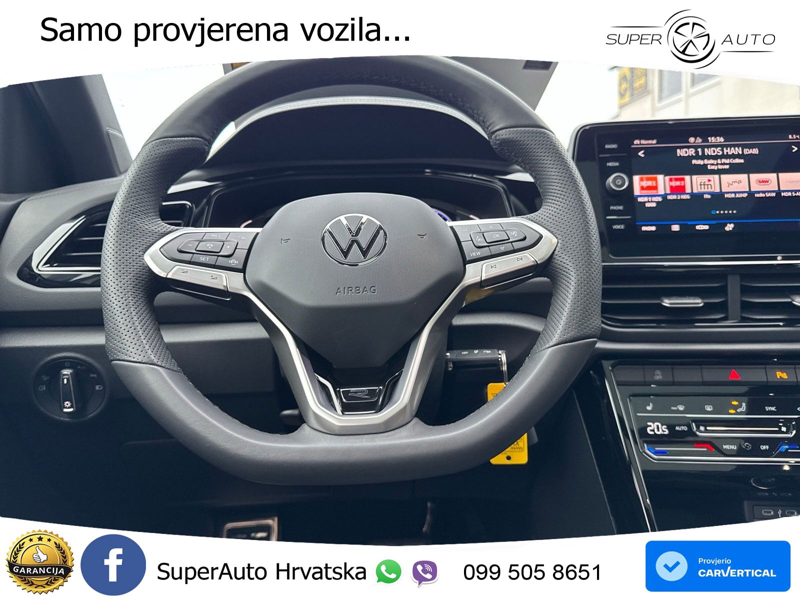 Volkswagen T-Roc 2.0 TSI (190 KS) 4M DSG R-Line LED+GR SJED+ACC