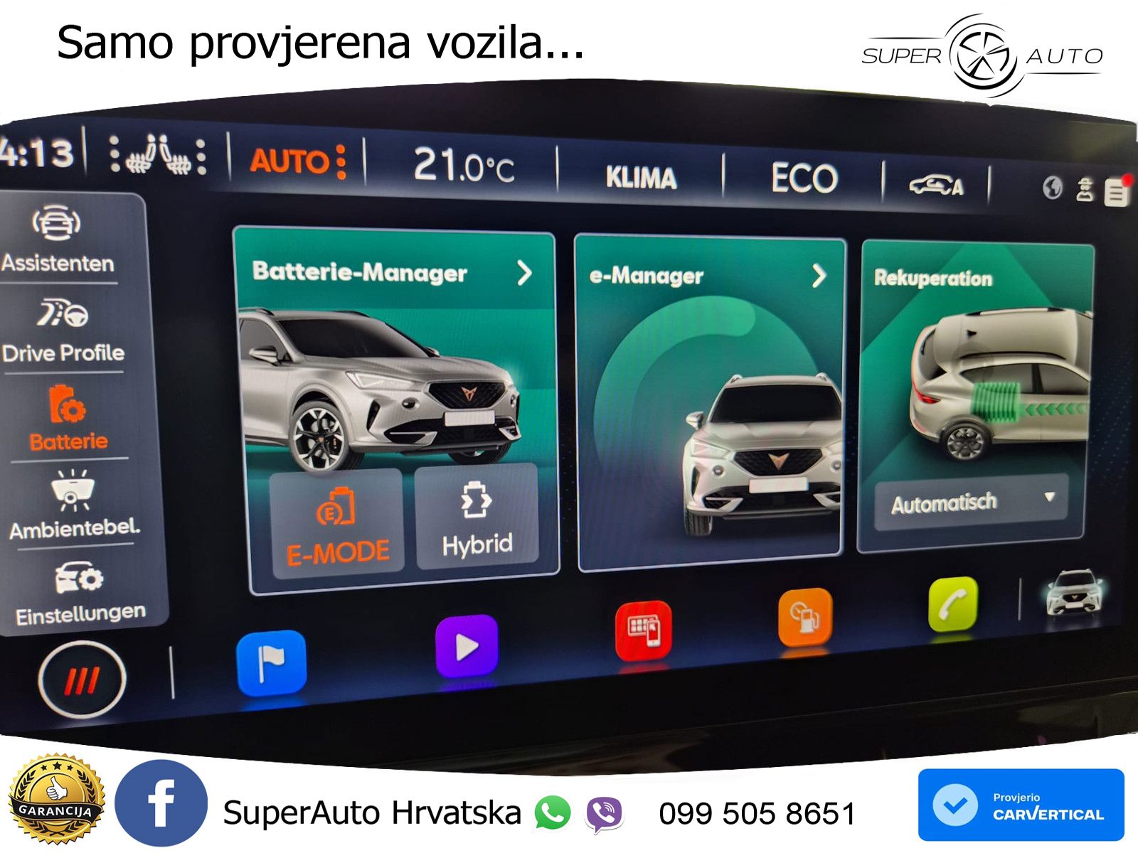 Cupra Formentor 1.4 TSI (245 KS) e-Hybrid DSG VZ LED+GR SJED+ACC