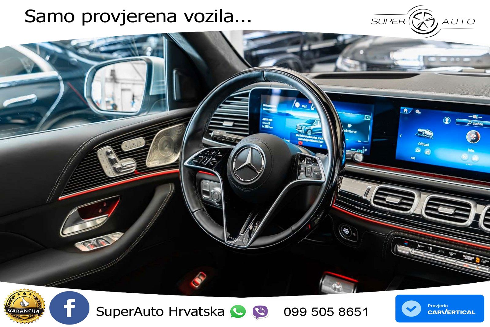 Mercedes Maybach GLS 600 V8 (557 KS) EQ Boost 4MATIC 9G-TRONIC ACC+HEAD+4xGR SJED+360+PANO