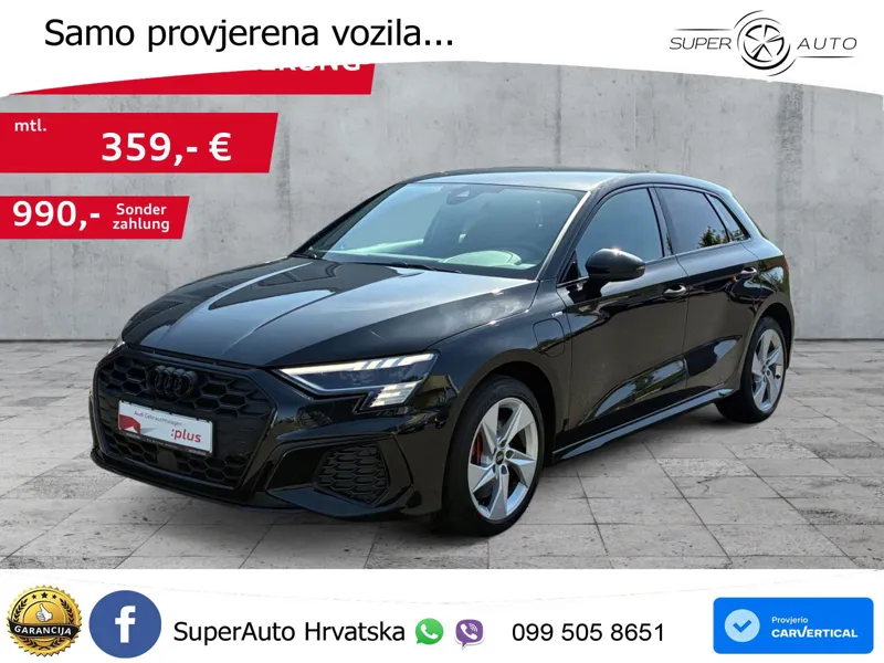 Audi A3 45 TFSIe (245 KS) S tronic 2x S line LED+GR SJED+ACC