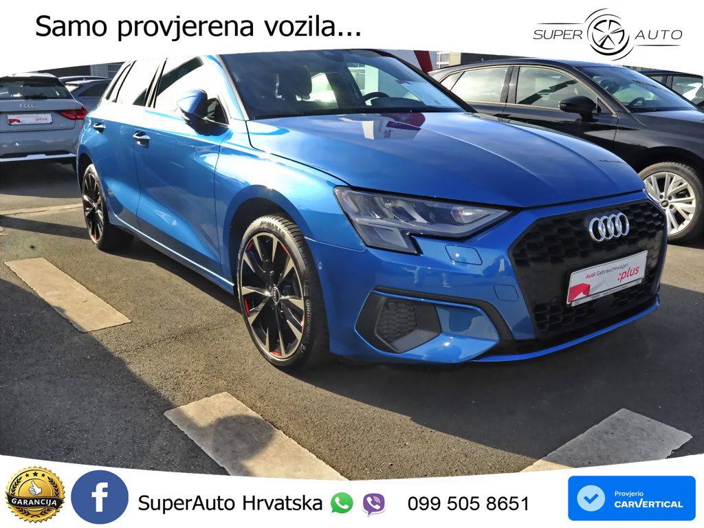 Audi A3 40 TFSIe (204 KS) S tronic LED+GR SJED+ACC