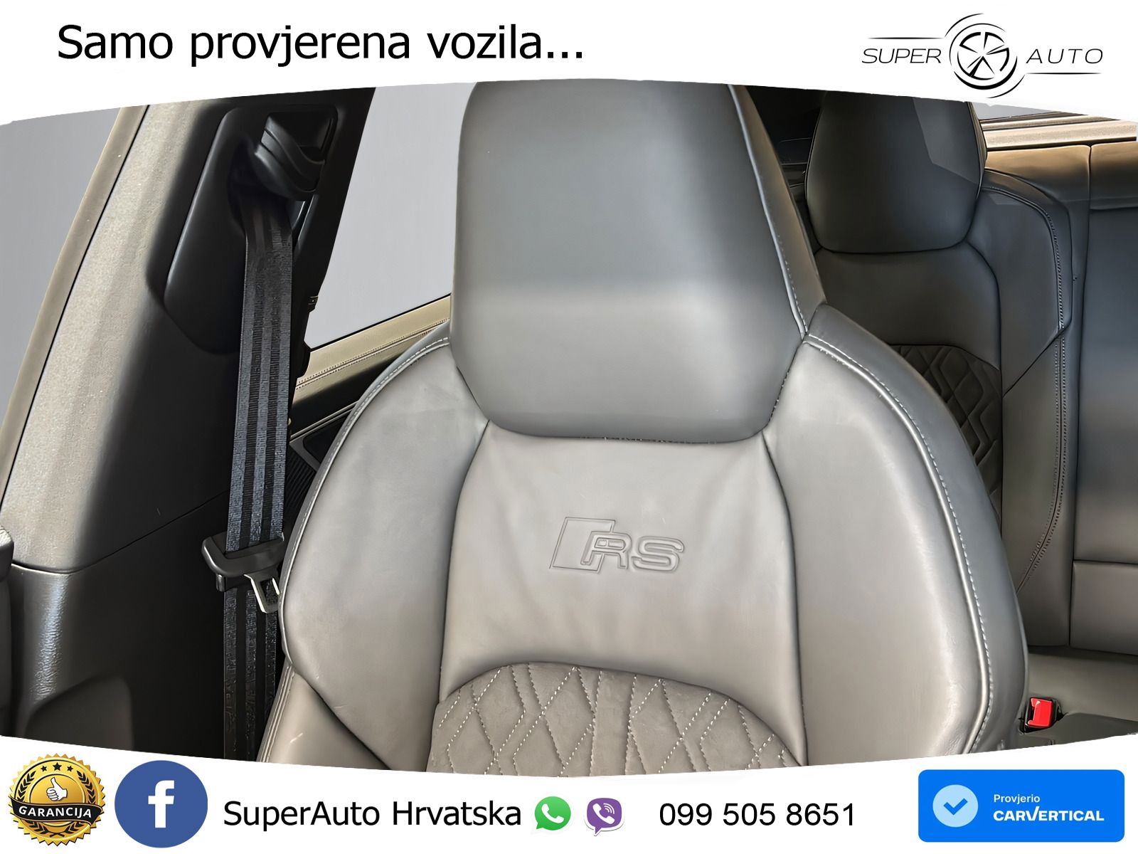 Audi RS7 4.0 TFSI V8 (600 KS) quattro tiptronic ZRAČNI+ACC+GR SJED+KAM+PANO