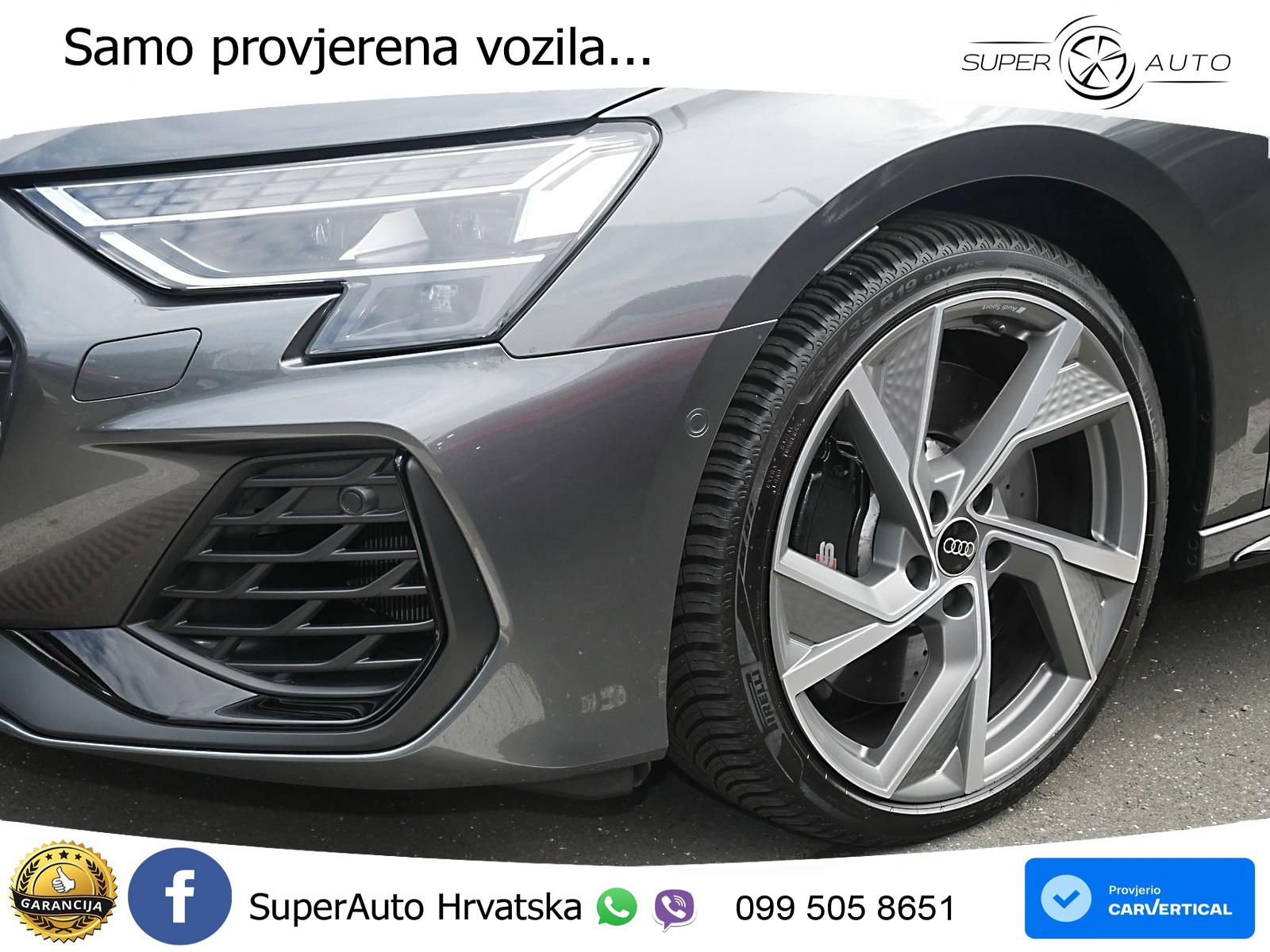 Audi S3 Limuzina 2.0 TFSI (333 KS) quattro S tronic LED+GR SJED+ACC