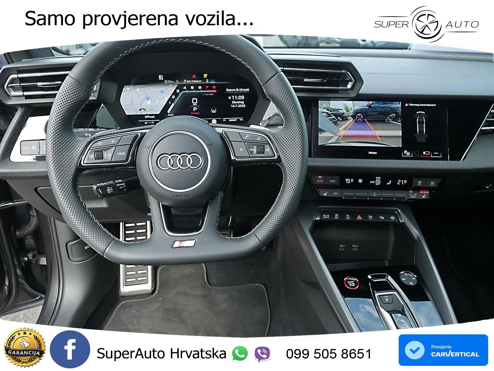 Audi S3 Limuzina 2.0 TFSI (333 KS) quattro S tronic LED+GR SJED+ACC