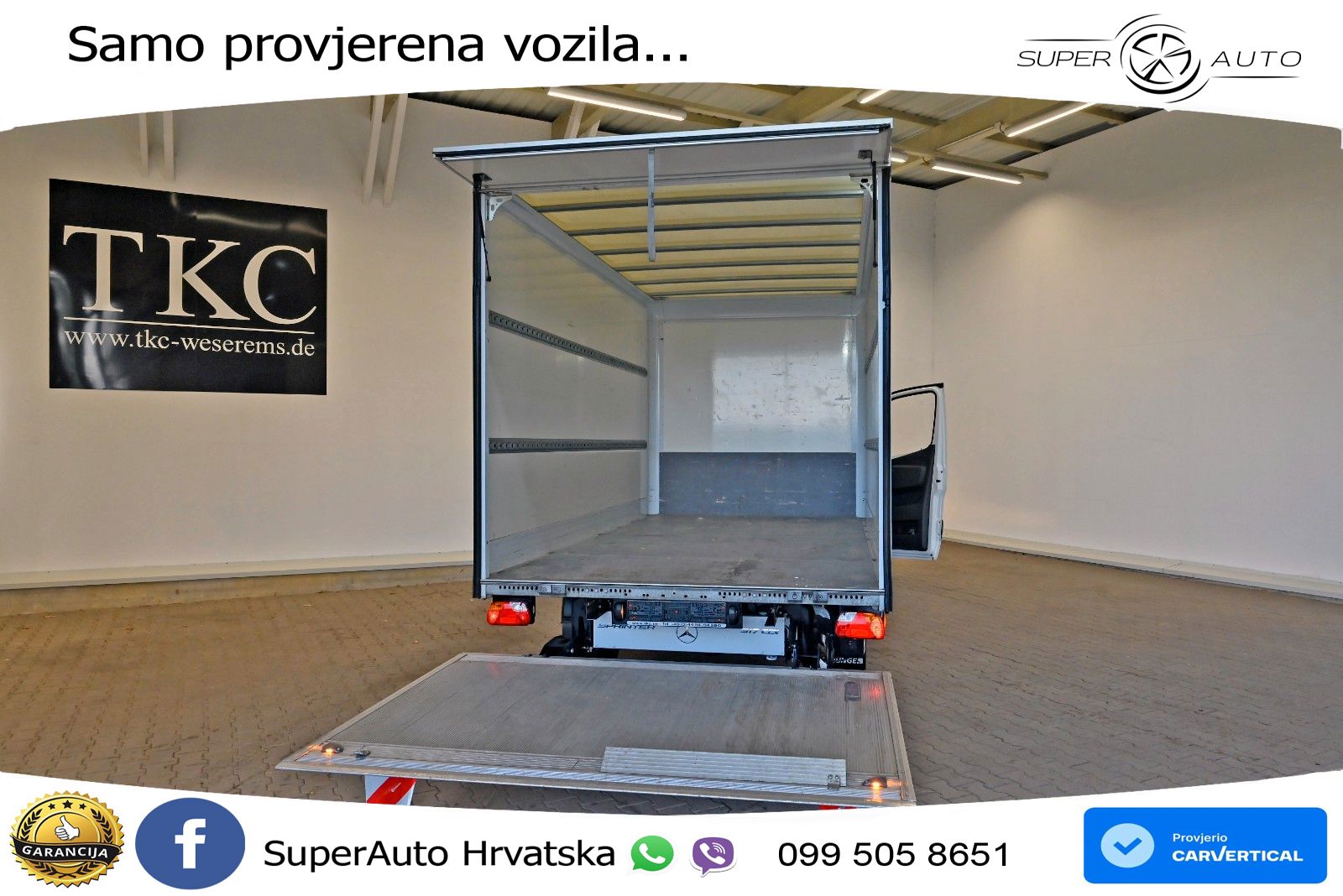 Mercedes-Benz Sprinter 317 CDI Maxi Koffer Dachspoiler LBW A/C 170 KS